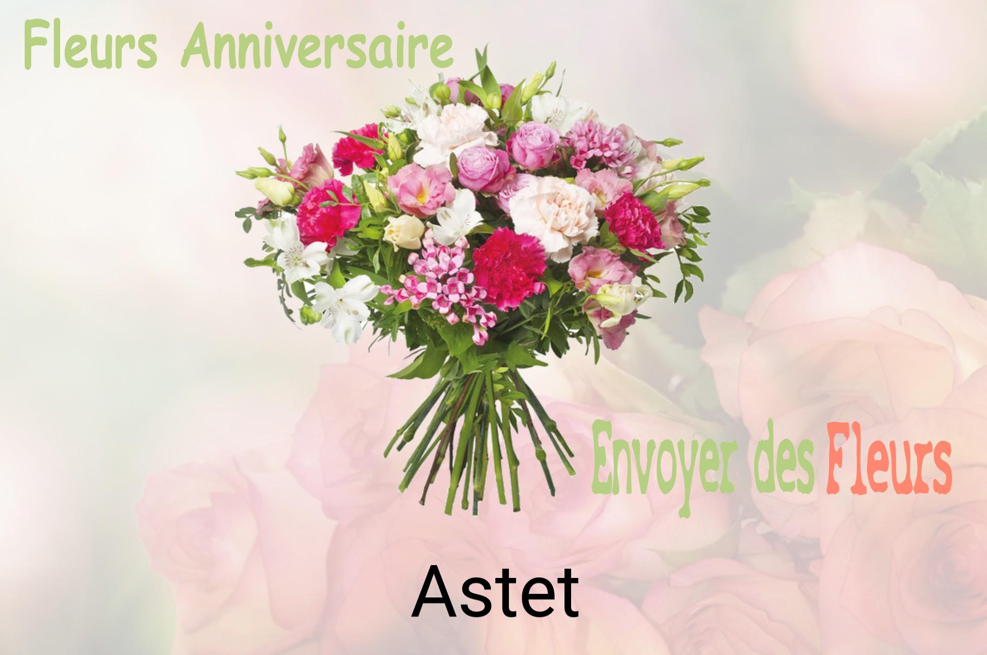 Bouquet de fleurs d’anniversaire livré à Astet